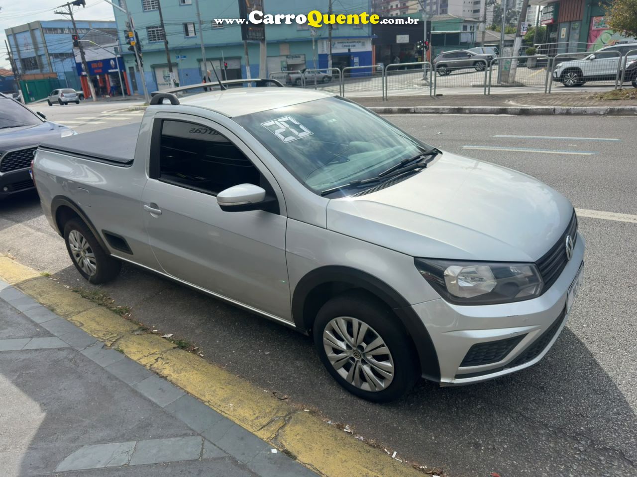 VOLKSWAGEN   SAVEIRO TRENDLINE 1.6 T.FLEX 8V   PRATA 2020 1.6 FLEX - Loja