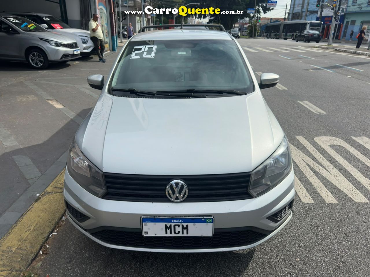 VOLKSWAGEN   SAVEIRO TRENDLINE 1.6 T.FLEX 8V   PRATA 2020 1.6 FLEX - Loja