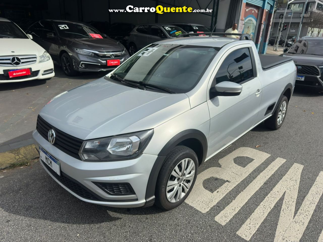VOLKSWAGEN   SAVEIRO TRENDLINE 1.6 T.FLEX 8V   PRATA 2020 1.6 FLEX - Loja