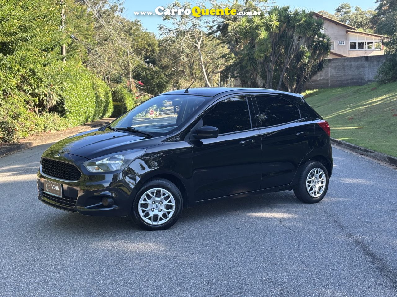FORD   KA 1.0 SESE PLUS TIVCT FLEX 5P   PRETO 2018 1.0 FLEX - Loja