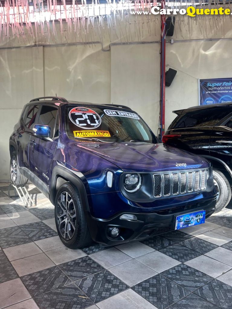 JEEP   RENEGADE LONGITUDE 1.8 4X2 FLEX 16V AUT.   AZUL 2020 1.8 FLEX - Loja