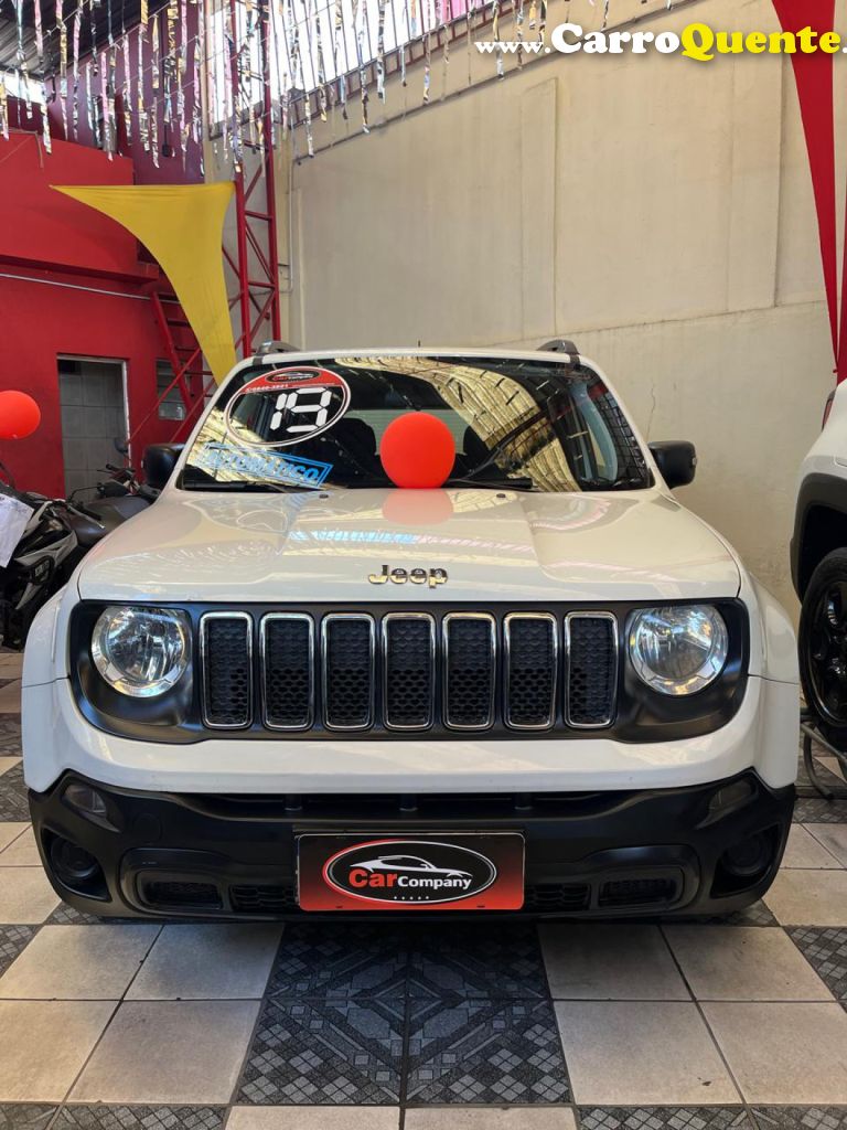 JEEP   RENEGADE SPORT 1.8 4X2 FLEX 16V AUT.   BRANCO 2019 1.8 FLEX - Loja