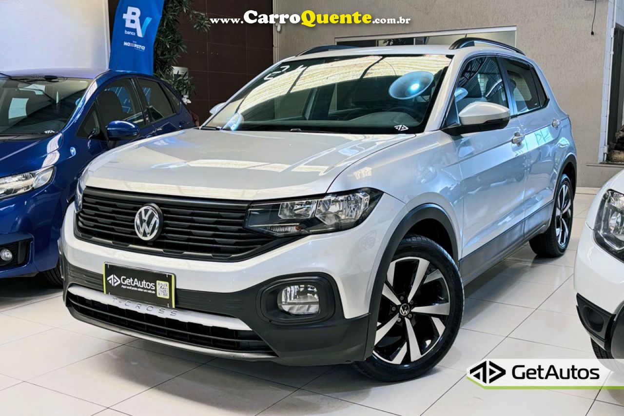 VOLKSWAGEN   T-CROSS SENSE 1.0 TSI FLEX 5P AUT.   PRATA 2021 1.0 FLEX - Loja