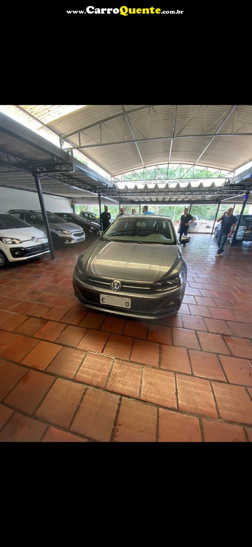 VOLKSWAGEN   POLO COMFORT. 200 TSI 1.0 FLEX 12V AUT.   CINZA 2019 1.0 FLEX - Loja