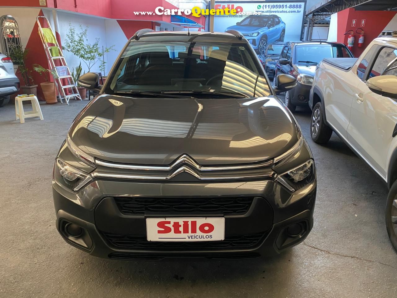 CITROËN   C3 FEEL 1.0 FLEX 6V 5P MEC.   CINZA 2023 1.0 FLEX - Loja