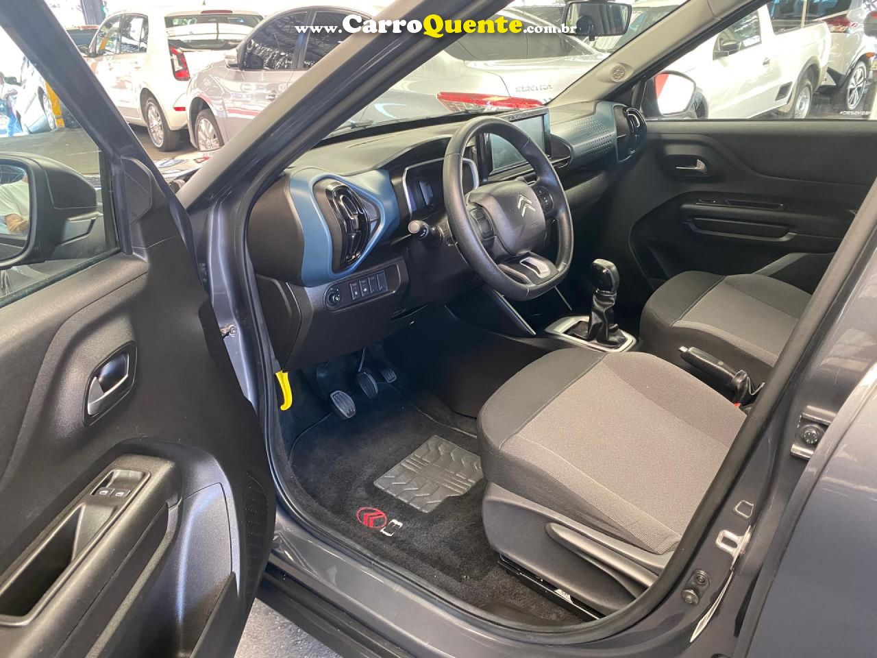 CITROËN   C3 FEEL 1.0 FLEX 6V 5P MEC.   CINZA 2023 1.0 FLEX - Loja