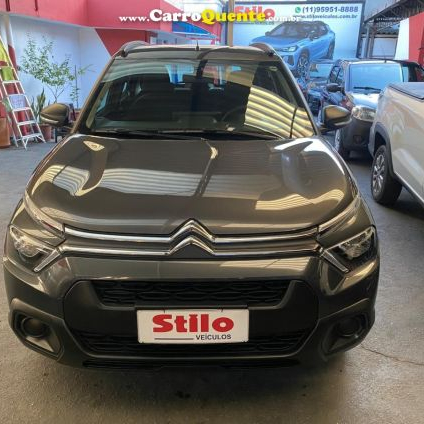 CITROËN   C3 FEEL 1.0 FLEX 6V 5P MEC.   CINZA 2023 1.0 FLEX