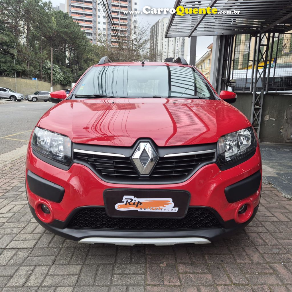 RENAULT   SANDERO STEPWAY HI-POWER 1.6 8V 5P   VERMELHO 2016 1.6 FLEX - Loja