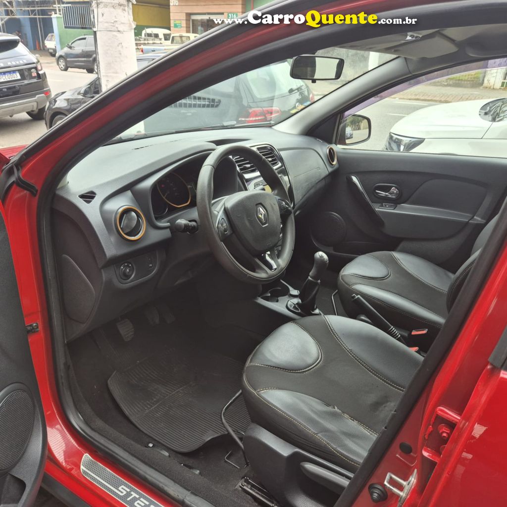 RENAULT   SANDERO STEPWAY HI-POWER 1.6 8V 5P   VERMELHO 2016 1.6 FLEX - Loja