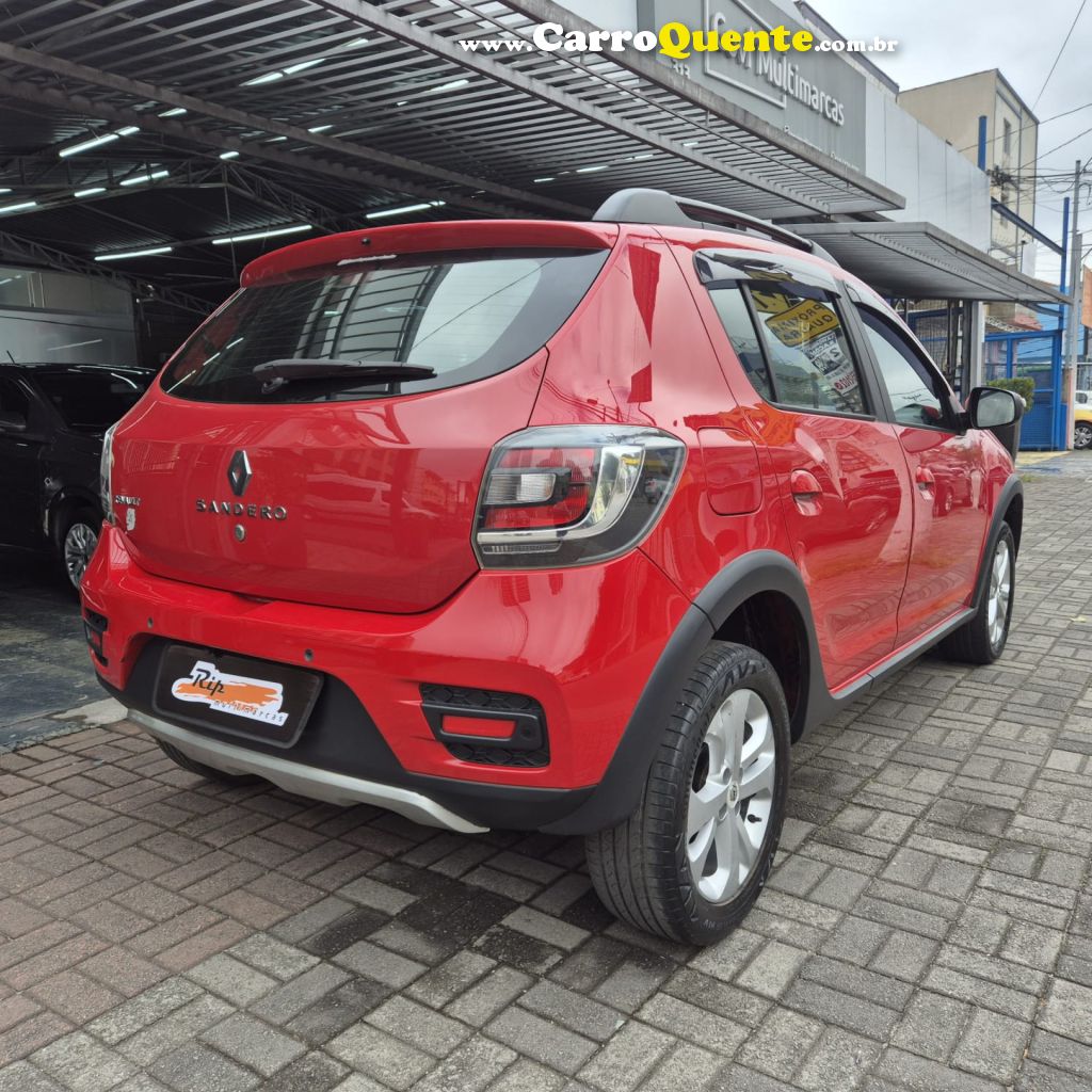 RENAULT   SANDERO STEPWAY HI-POWER 1.6 8V 5P   VERMELHO 2016 1.6 FLEX - Loja