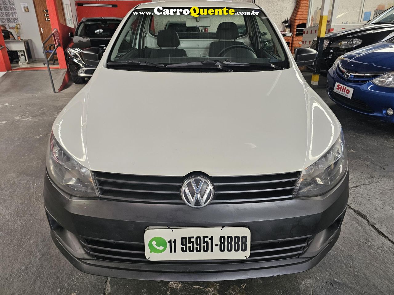VOLKSWAGEN   SAVEIRO STARTLINE 1.6 T.FLEX 8V   BRANCO 2016 1.6 FLEX - Loja