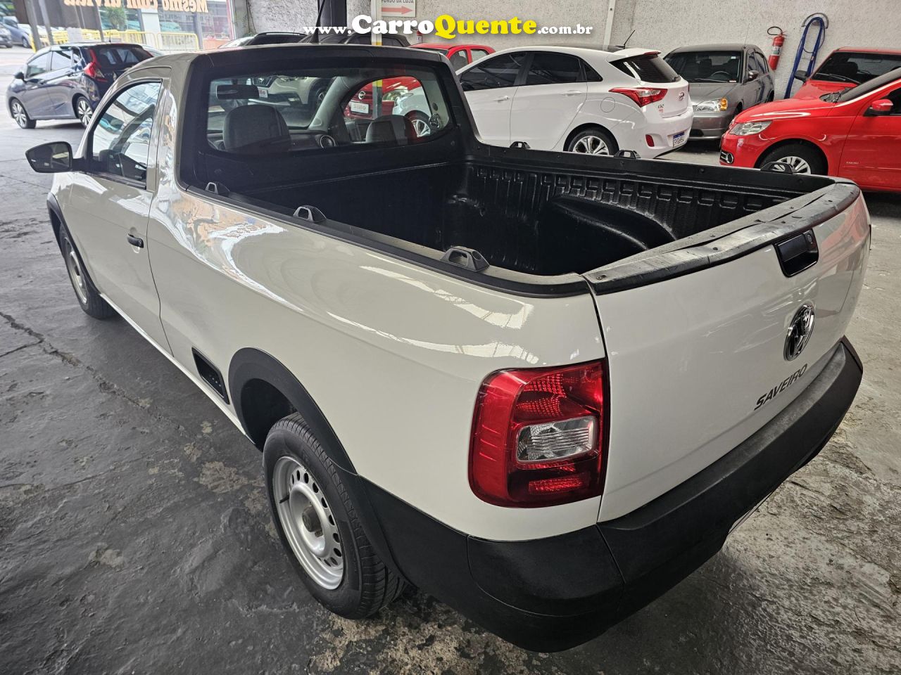 VOLKSWAGEN   SAVEIRO STARTLINE 1.6 T.FLEX 8V   BRANCO 2016 1.6 FLEX - Loja