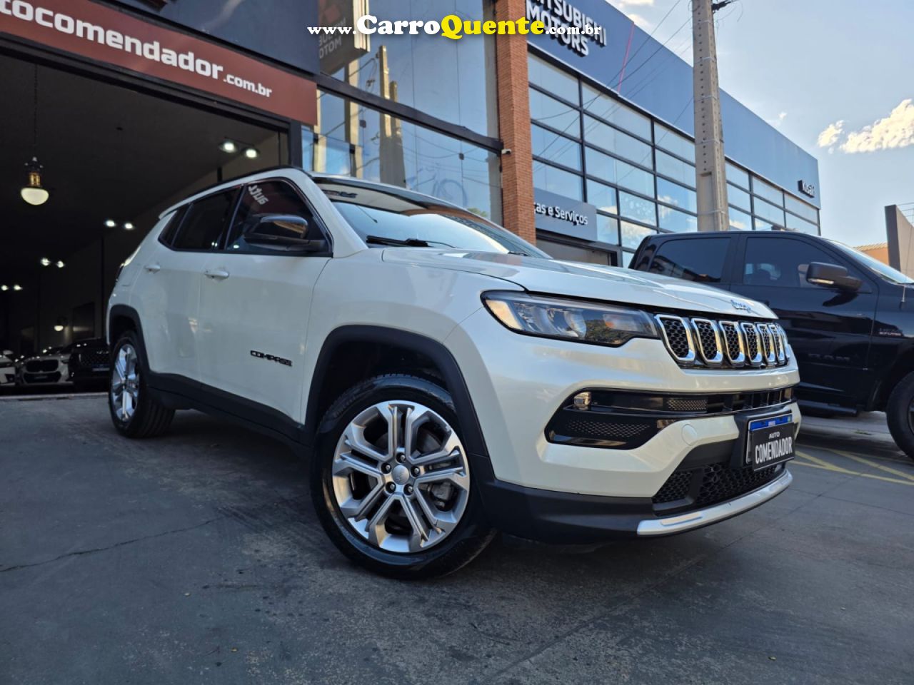 JEEP   COMPASS LONG. T270 1.3 TB 4X2 FLEX AUT.   BRANCO 2022 1.3 FLEX - Loja