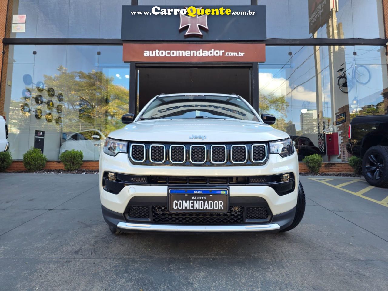 JEEP   COMPASS LONG. T270 1.3 TB 4X2 FLEX AUT.   BRANCO 2022 1.3 FLEX - Loja