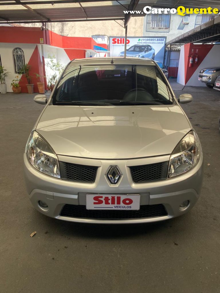 RENAULT   SANDERO PRIVILèGE HI-FLEX 1.6 16V 5P   PRATA 2009 1.6 FLEX - Loja