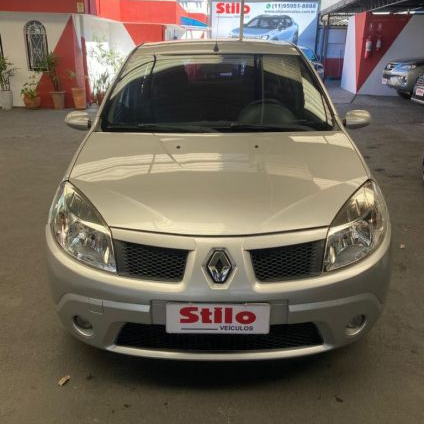 RENAULT   SANDERO PRIVILèGE HI-FLEX 1.6 16V 5P   PRATA 2009 1.6 FLEX