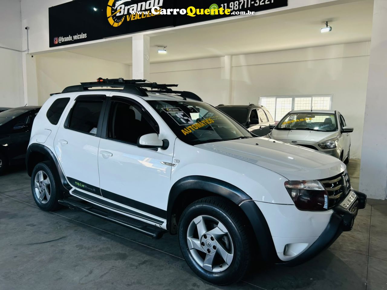 RENAULT   DUSTER DYNAMIQUE 2.0 FLEX 16V AUT.   BRANCO 2015 2.0 FLEX - Loja