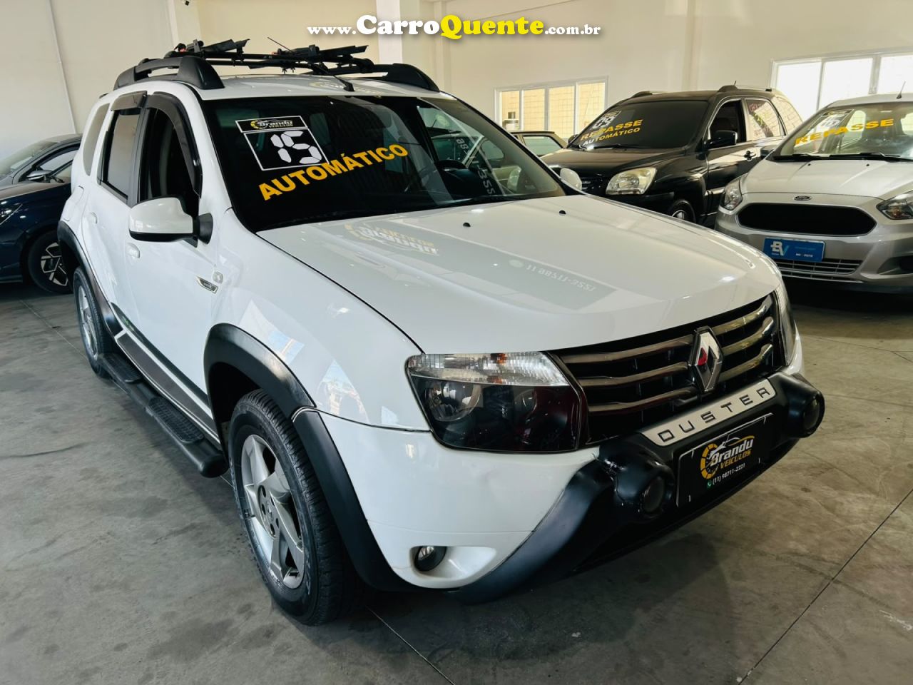 RENAULT   DUSTER DYNAMIQUE 2.0 FLEX 16V AUT.   BRANCO 2015 2.0 FLEX - Loja