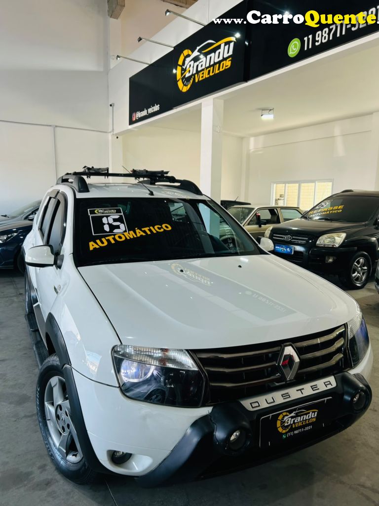 RENAULT   DUSTER DYNAMIQUE 2.0 FLEX 16V AUT.   BRANCO 2015 2.0 FLEX - Loja