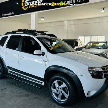 RENAULT   DUSTER DYNAMIQUE 2.0 FLEX 16V AUT.   BRANCO 2015 2.0 FLEX