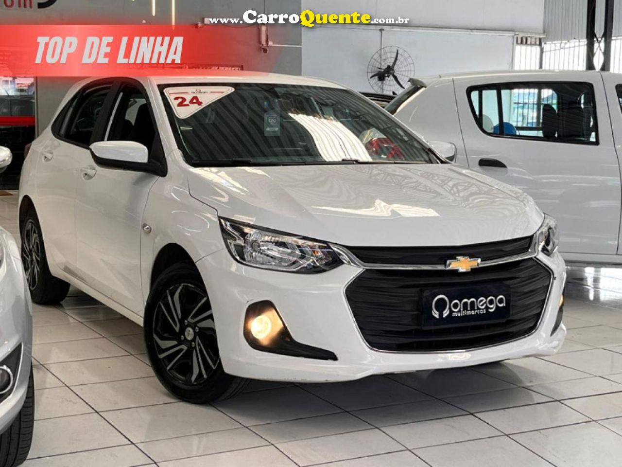CHEVROLET   ONIX HATCH LT 1.0 12V FLEX 5P MEC.   BRANCO 2024 1.0 FLEX - Loja