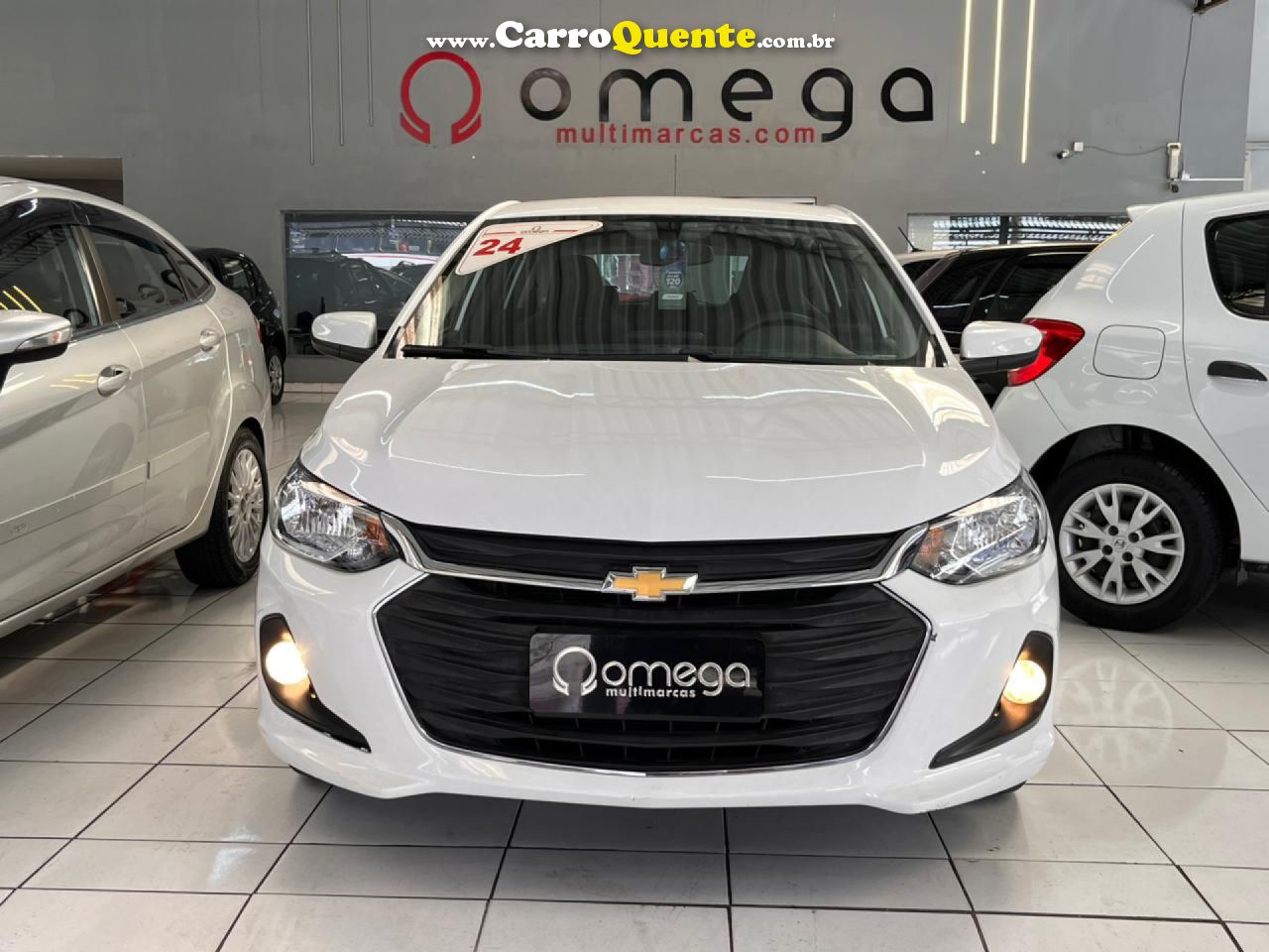 CHEVROLET   ONIX HATCH LT 1.0 12V FLEX 5P MEC.   BRANCO 2024 1.0 FLEX - Loja