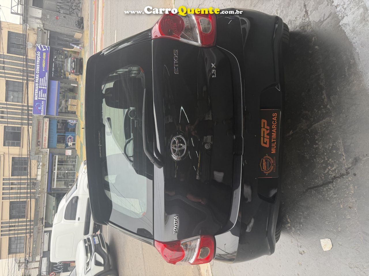 TOYOTA   ETIOS X 1.3 FLEX 16V 5P MEC.   PRETO 2018 1.3 FLEX - Loja