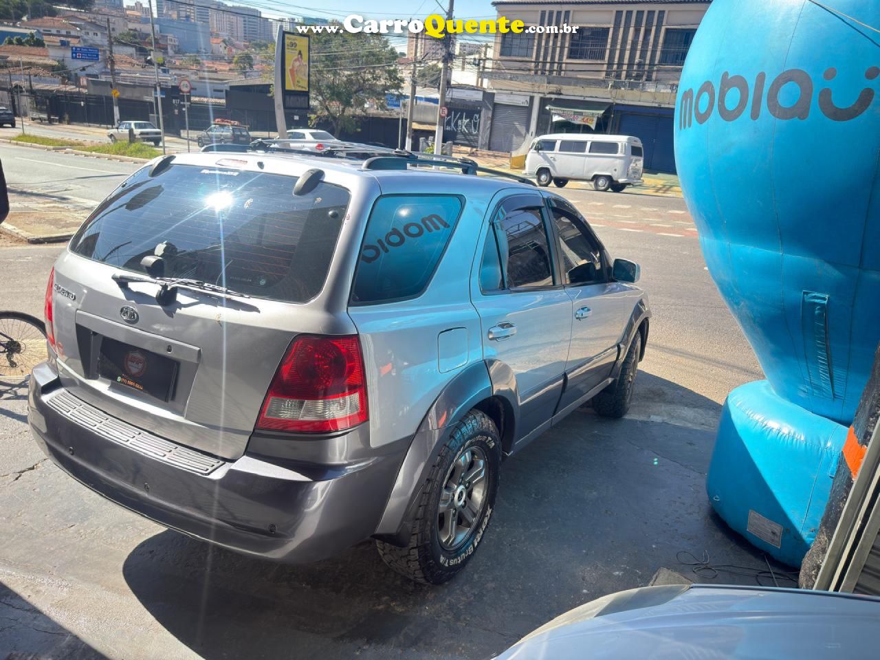 KIA   SORENTO EX 3.5 V6 24V 197CV 4X4 AUT.   PRATA 2004 3.5 GASOLINA - Loja