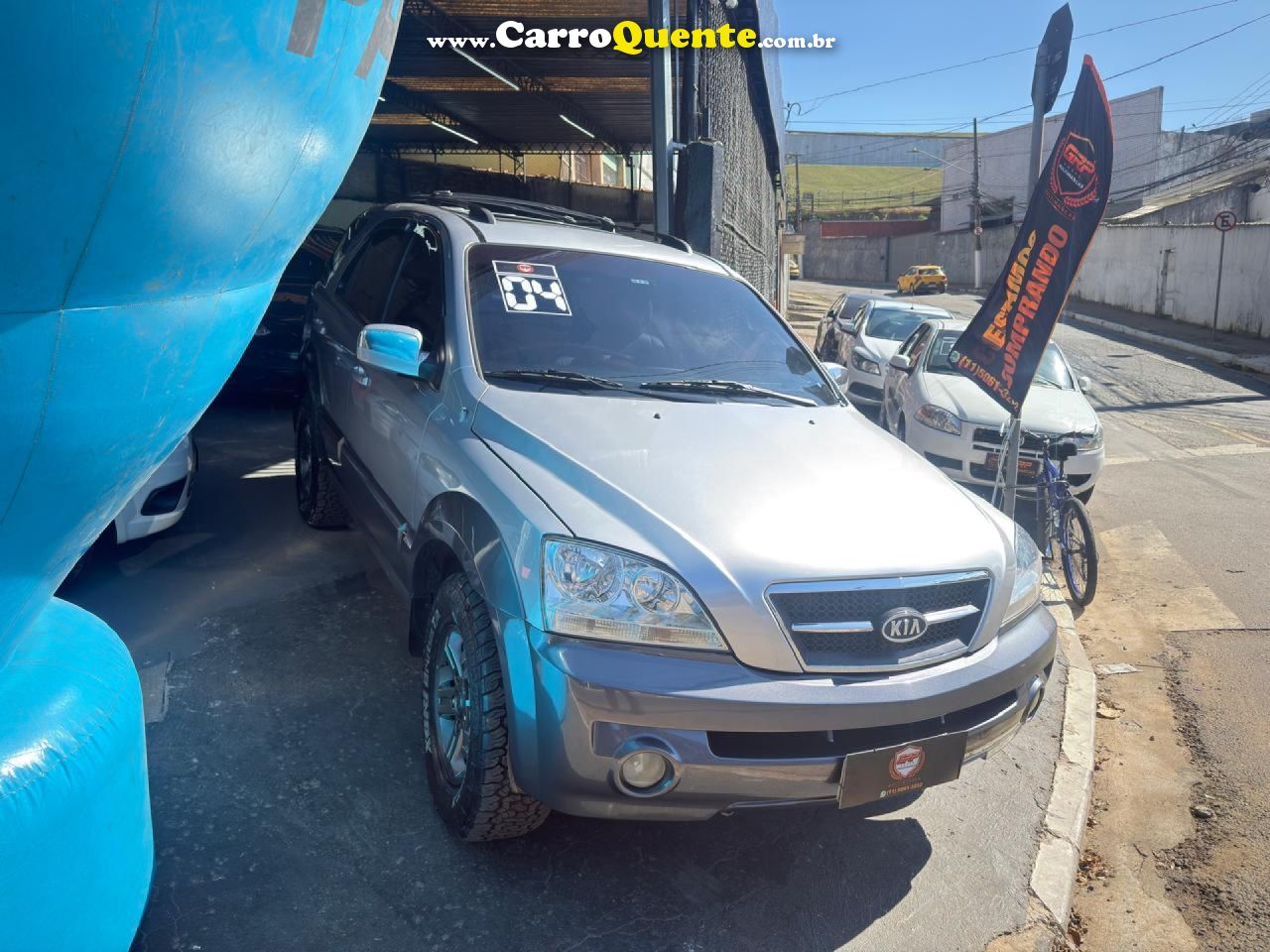 KIA   SORENTO EX 3.5 V6 24V 197CV 4X4 AUT.   PRATA 2004 3.5 GASOLINA - Loja
