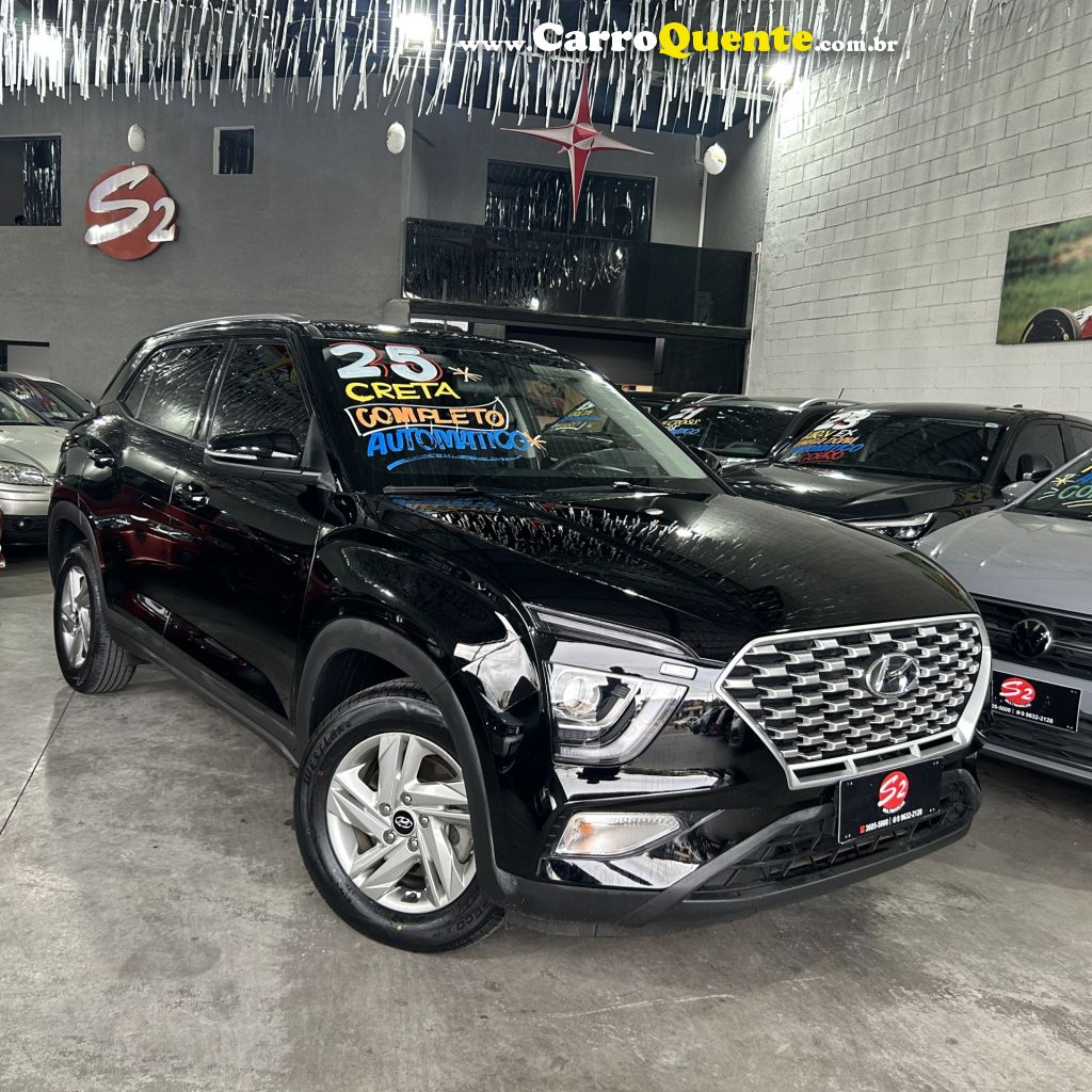 HYUNDAI   CRETA COMFORT 1.0 TB 12V FLEX AUT.   PRETO 2025 1.0 FLEX - Loja