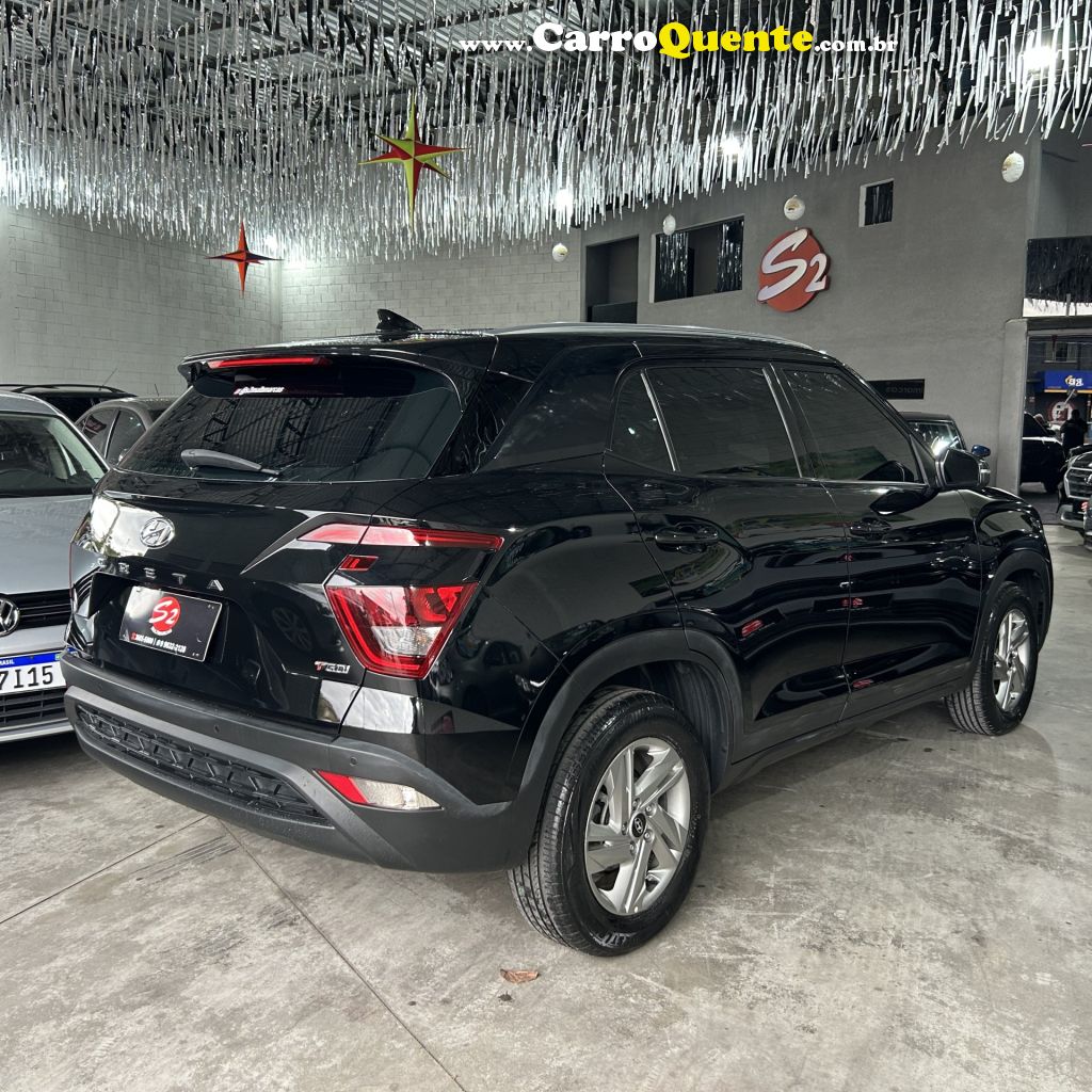 HYUNDAI   CRETA COMFORT 1.0 TB 12V FLEX AUT.   PRETO 2025 1.0 FLEX - Loja
