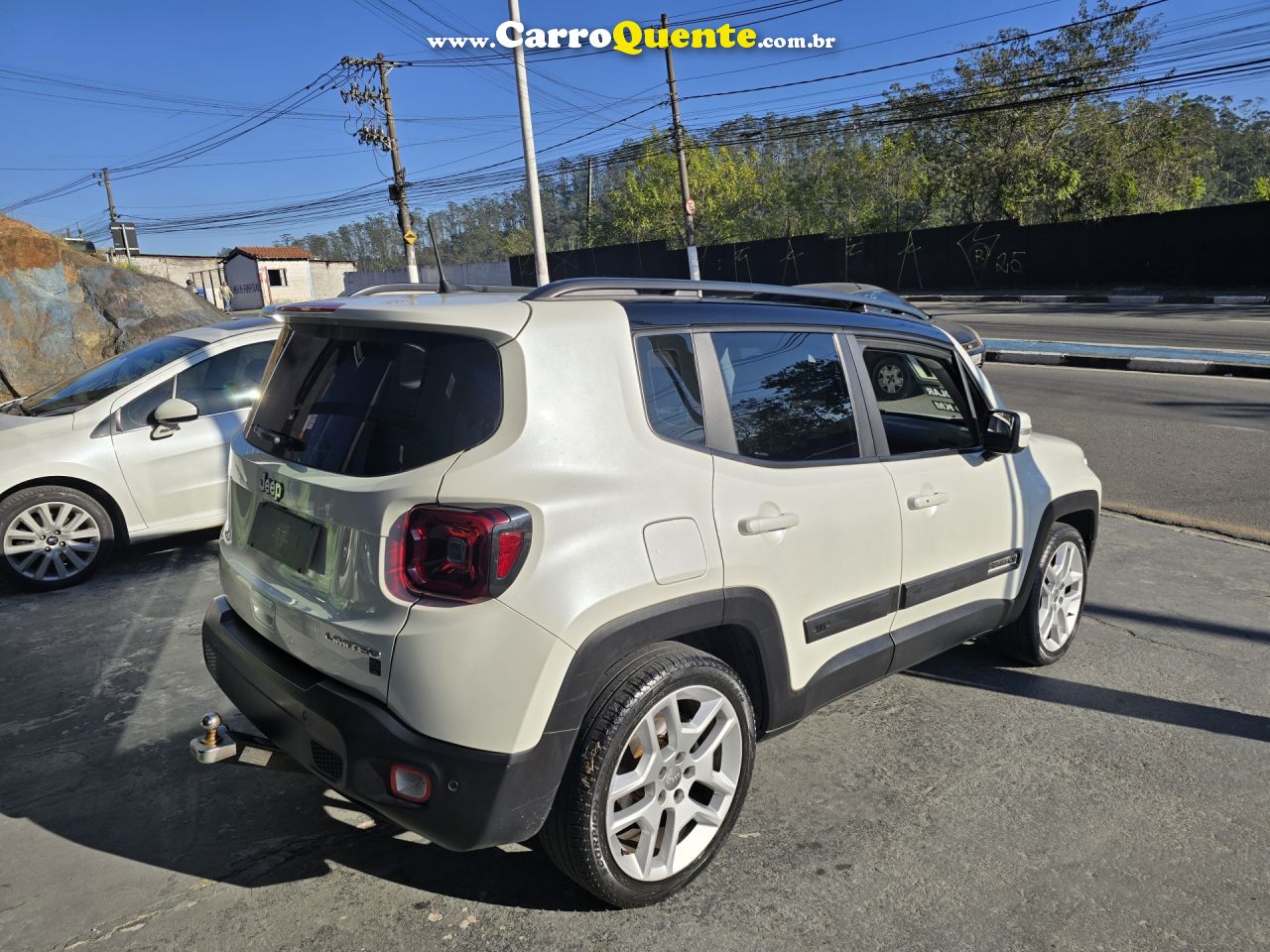 JEEP   RENEGADE LIMITED 1.8 4X2 FLEX 16V AUT.   BRANCO 2021 1.8 FLEX - Loja