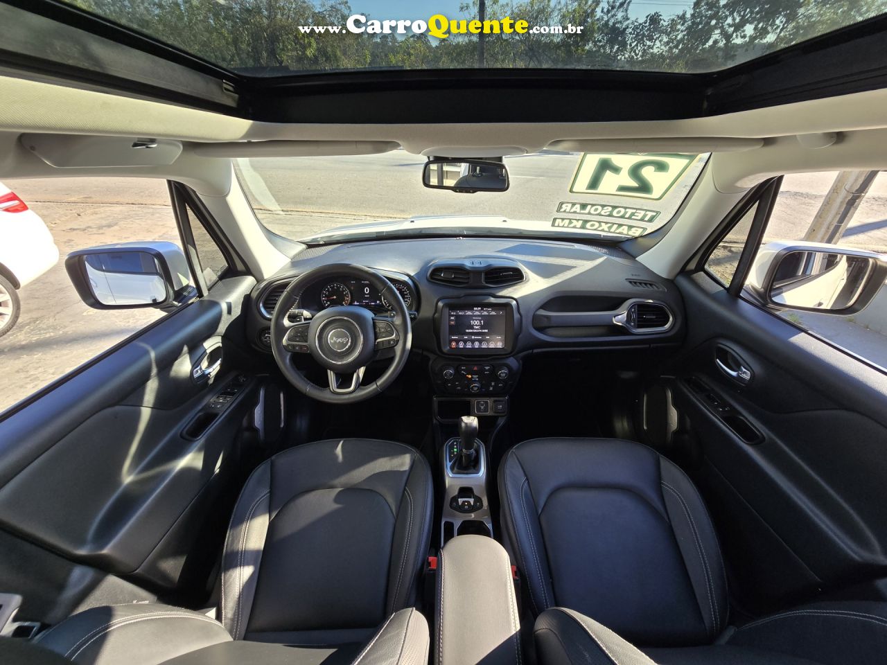 JEEP   RENEGADE LIMITED 1.8 4X2 FLEX 16V AUT.   BRANCO 2021 1.8 FLEX - Loja