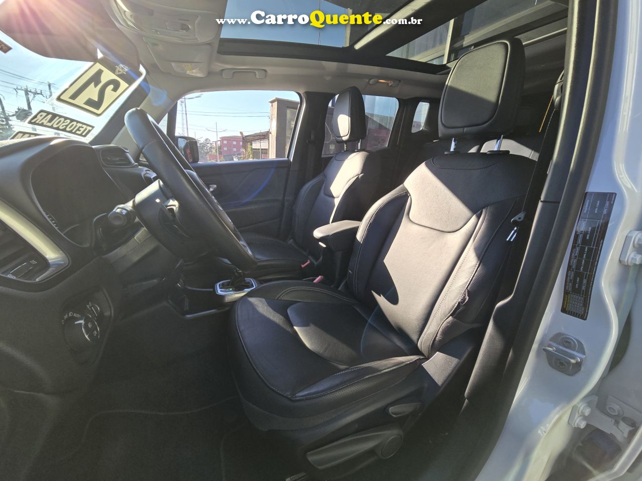 JEEP   RENEGADE LIMITED 1.8 4X2 FLEX 16V AUT.   BRANCO 2021 1.8 FLEX - Loja