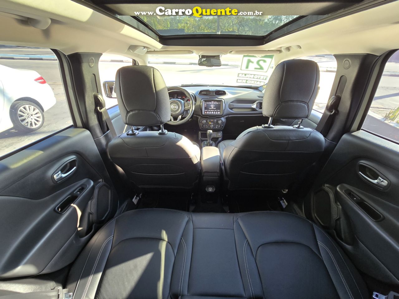 JEEP   RENEGADE LIMITED 1.8 4X2 FLEX 16V AUT.   BRANCO 2021 1.8 FLEX - Loja
