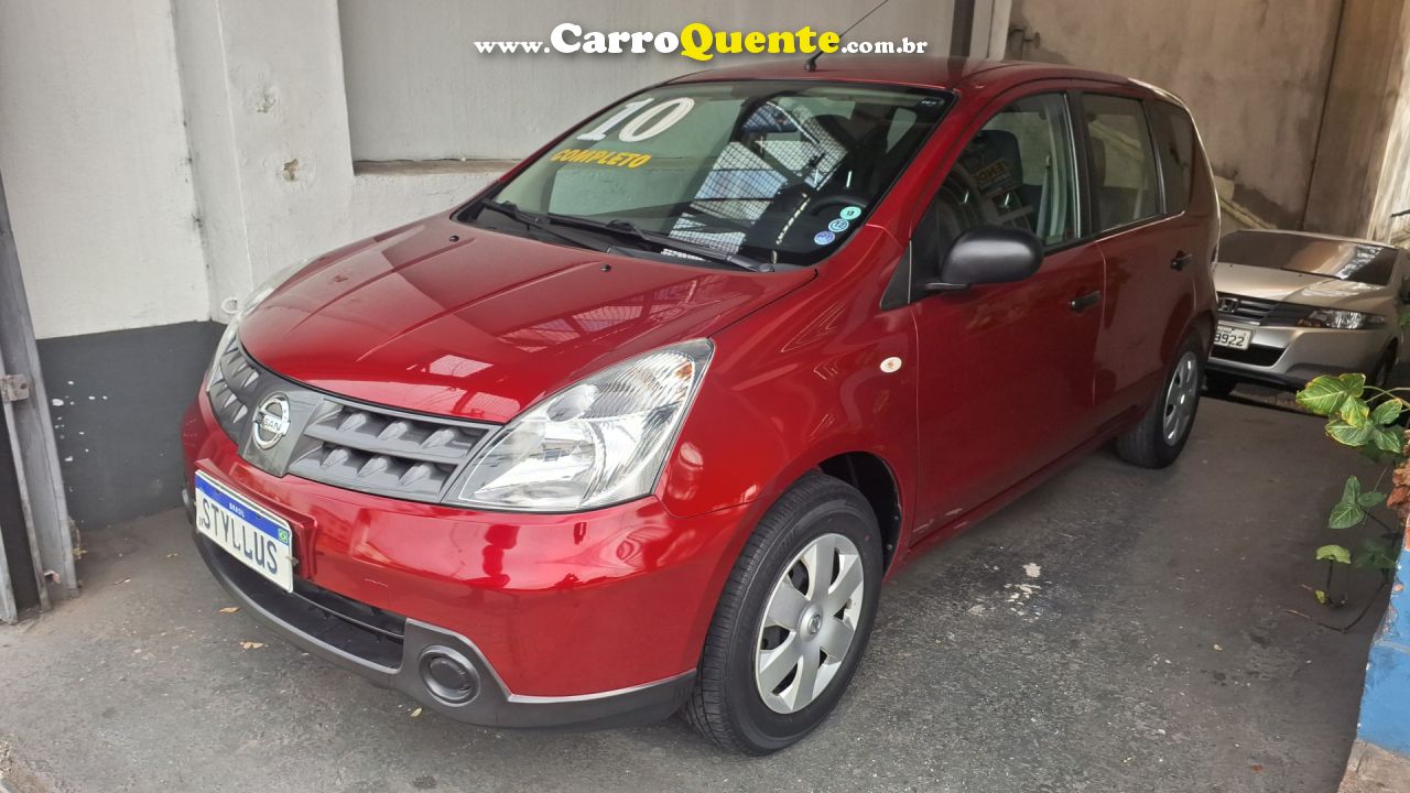 NISSAN   LIVINA S 1.6 16V FLEX FUEL MEC.   VERMELHO 2010 1.6 FLEX - Loja