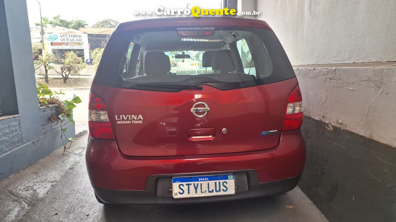 NISSAN   LIVINA S 1.6 16V FLEX FUEL MEC.   VERMELHO 2010 1.6 FLEX - Loja
