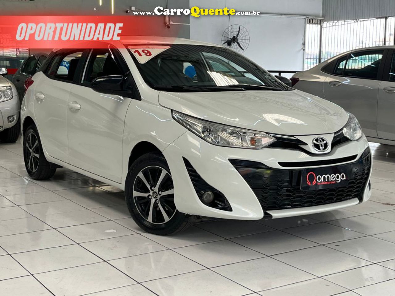 TOYOTA   YARIS XS 1.5 FLEX 16V 5P AUT.   BRANCO 2019 1.5 FLEX - Loja