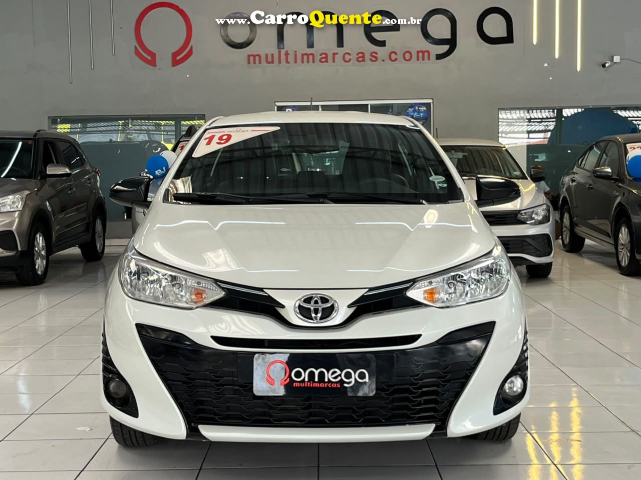 TOYOTA   YARIS XS 1.5 FLEX 16V 5P AUT.   BRANCO 2019 1.5 FLEX - Loja