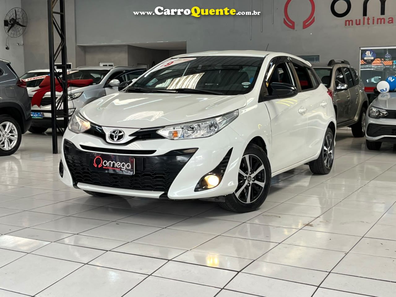 TOYOTA   YARIS XS 1.5 FLEX 16V 5P AUT.   BRANCO 2019 1.5 FLEX - Loja