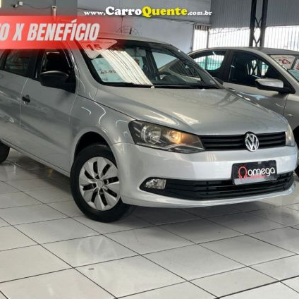 VOLKSWAGEN   GOL CITY (TREND) 1.6 MI T.FLEX 8V 4P   PRATA 2015 1.6 FLEX
