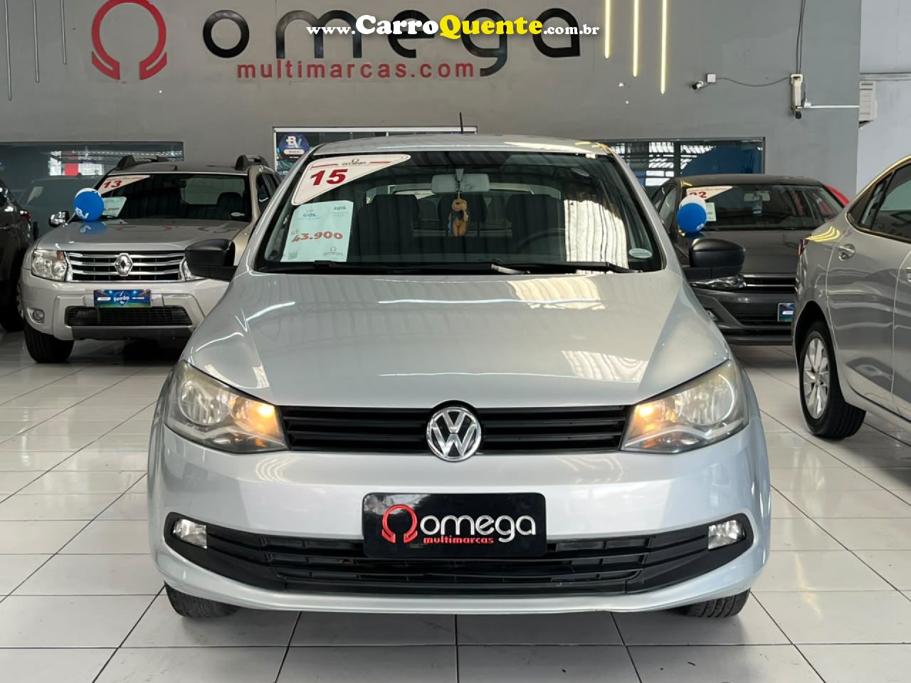 VOLKSWAGEN   GOL CITY (TREND) 1.6 MI T.FLEX 8V 4P   PRATA 2015 1.6 FLEX - Loja