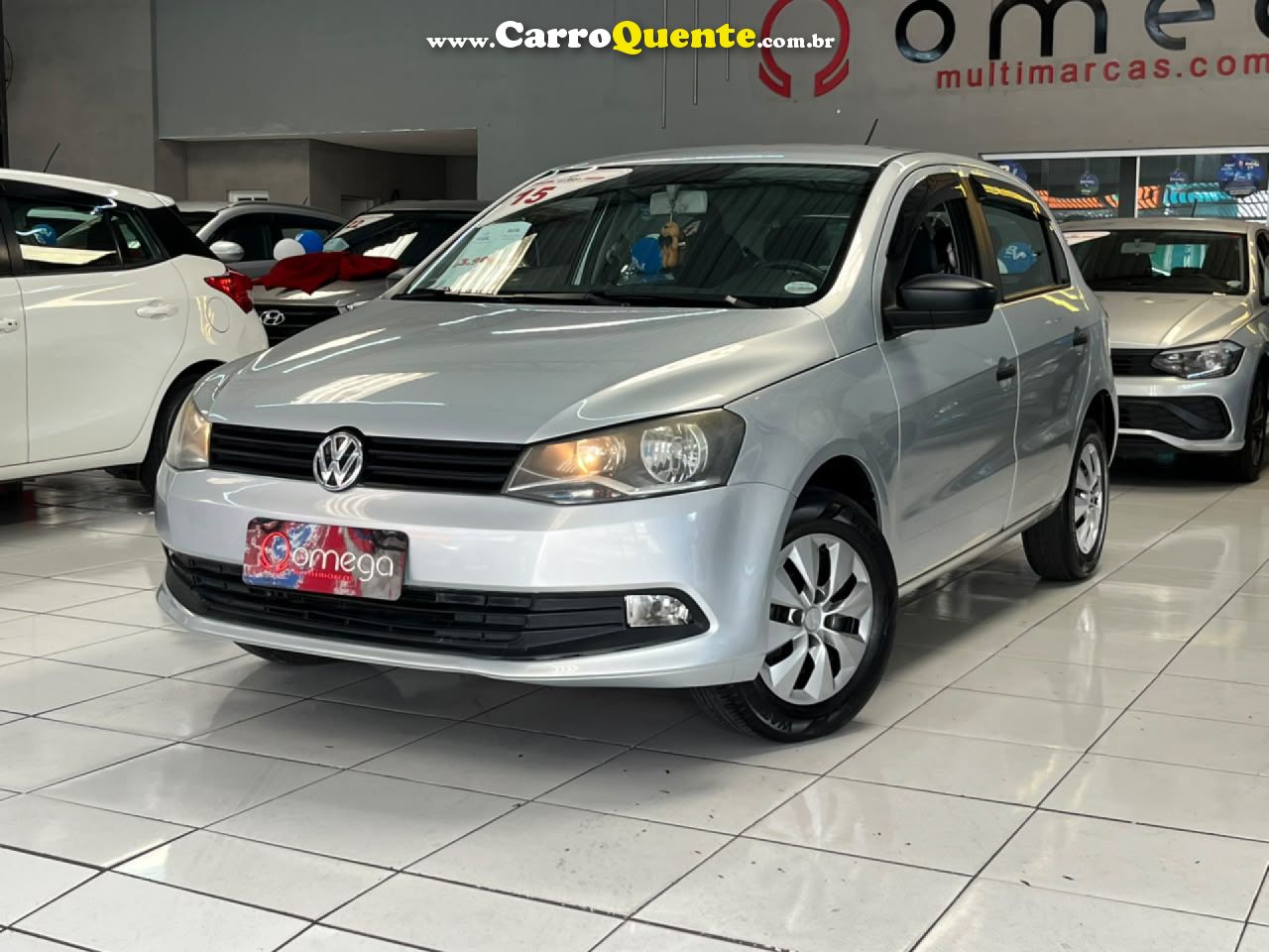 VOLKSWAGEN   GOL CITY (TREND) 1.6 MI T.FLEX 8V 4P   PRATA 2015 1.6 FLEX - Loja