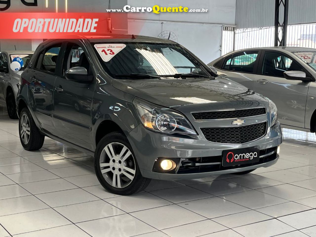 CHEVROLET   AGILE LTZ 1.4 MPFI 8V FLEXPOWER 5P   CINZA 2013 1.4 FLEX - Loja