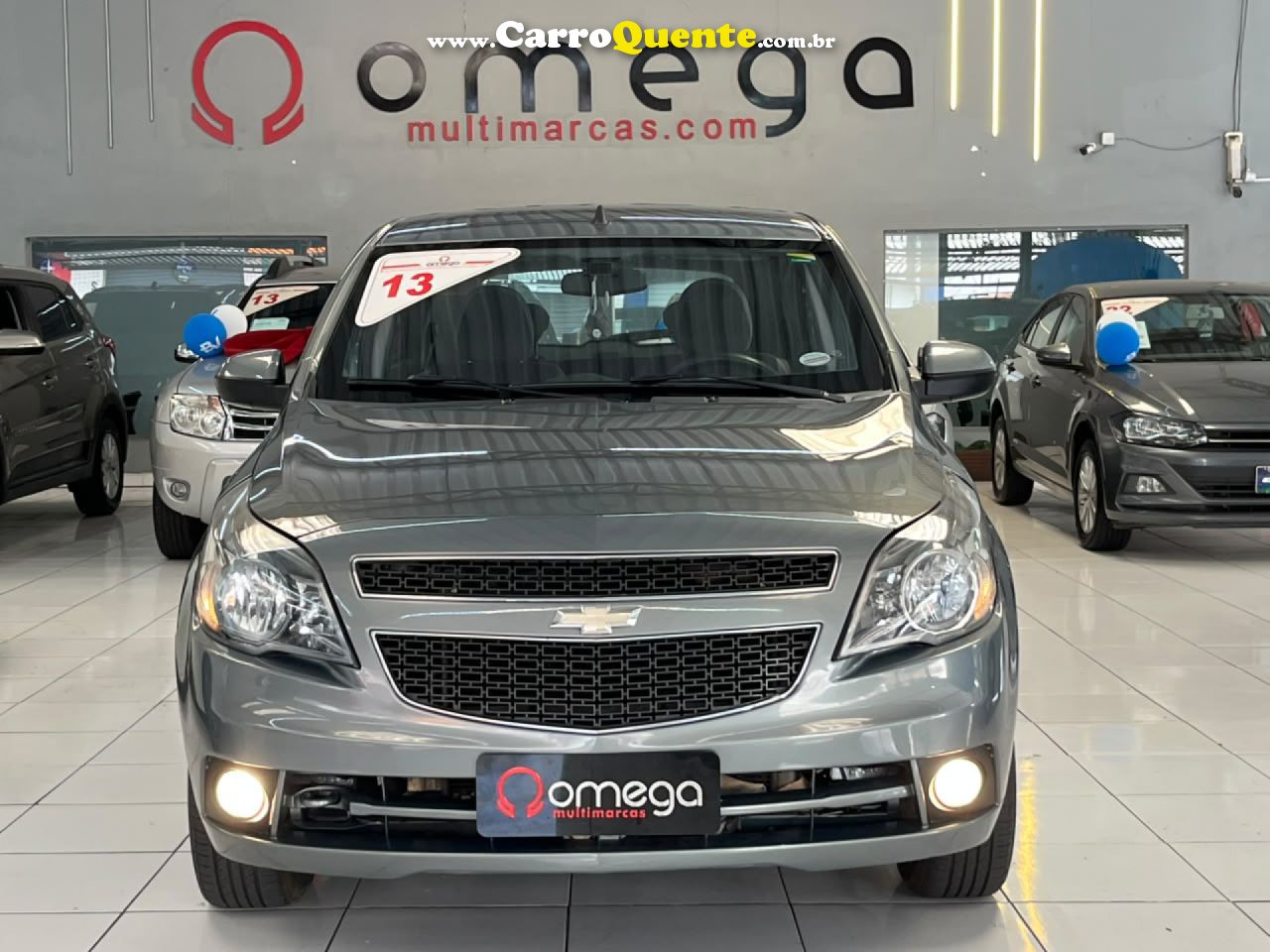 CHEVROLET   AGILE LTZ 1.4 MPFI 8V FLEXPOWER 5P   CINZA 2013 1.4 FLEX - Loja