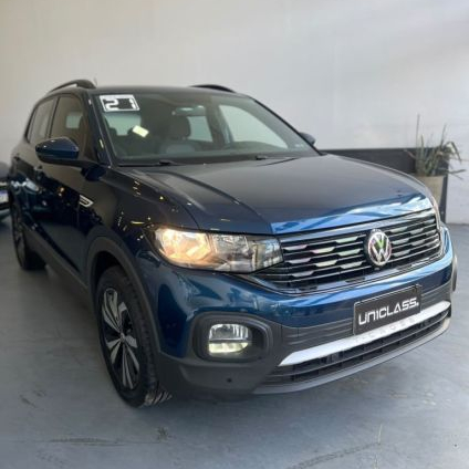 VOLKSWAGEN   T-CROSS COMFORTLINE 1.0 TSI FLEX 5P AUT.   AZUL 2021 1.0 FLEX