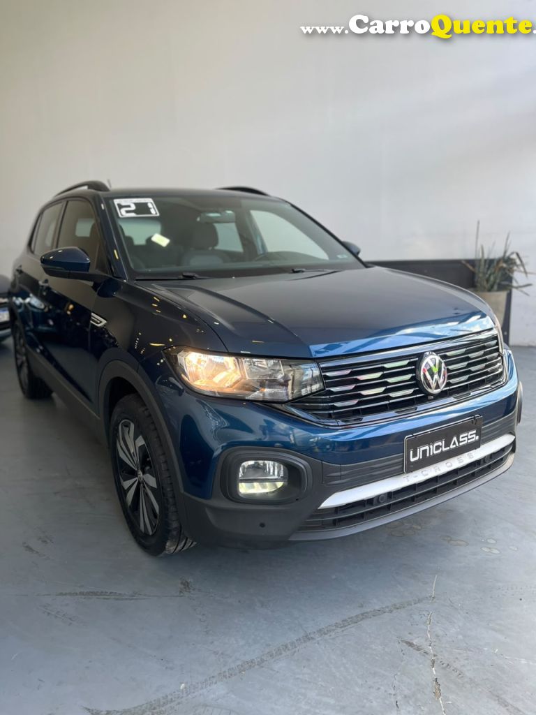VOLKSWAGEN   T-CROSS COMFORTLINE 1.0 TSI FLEX 5P AUT.   AZUL 2021 1.0 FLEX - Loja