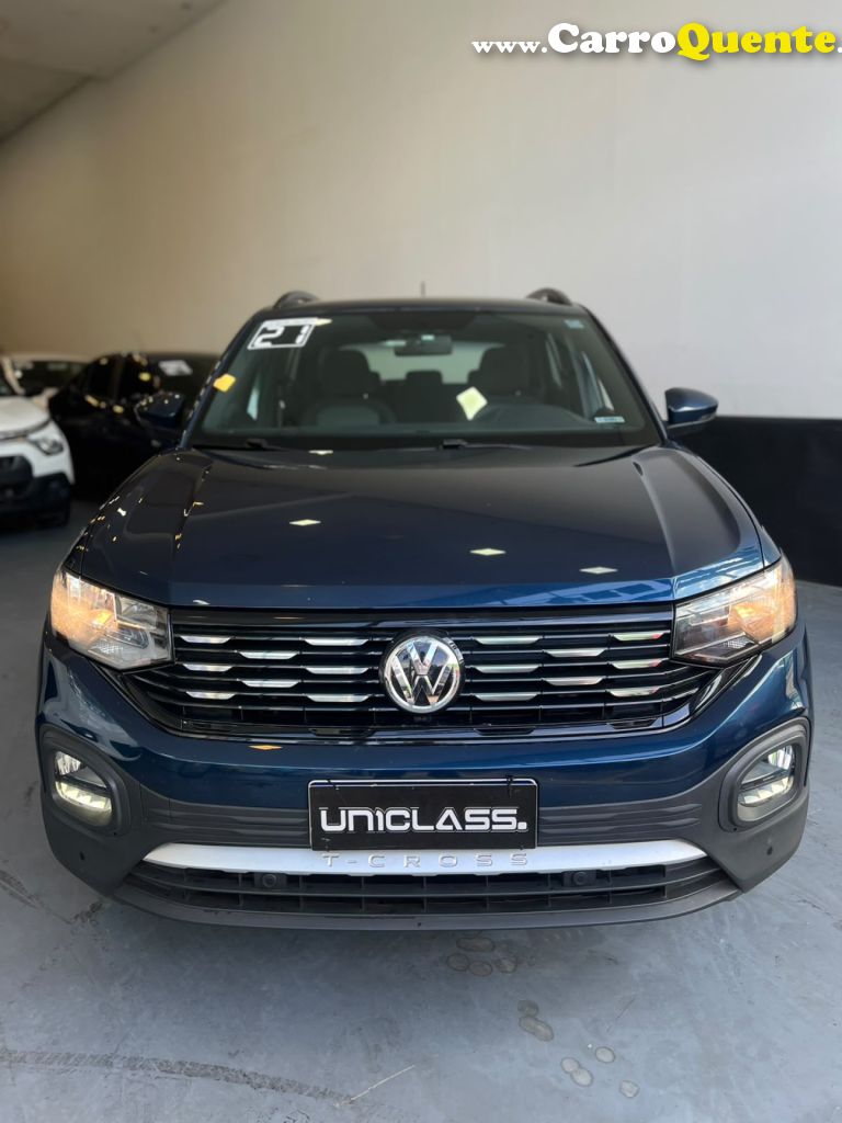 VOLKSWAGEN   T-CROSS COMFORTLINE 1.0 TSI FLEX 5P AUT.   AZUL 2021 1.0 FLEX - Loja