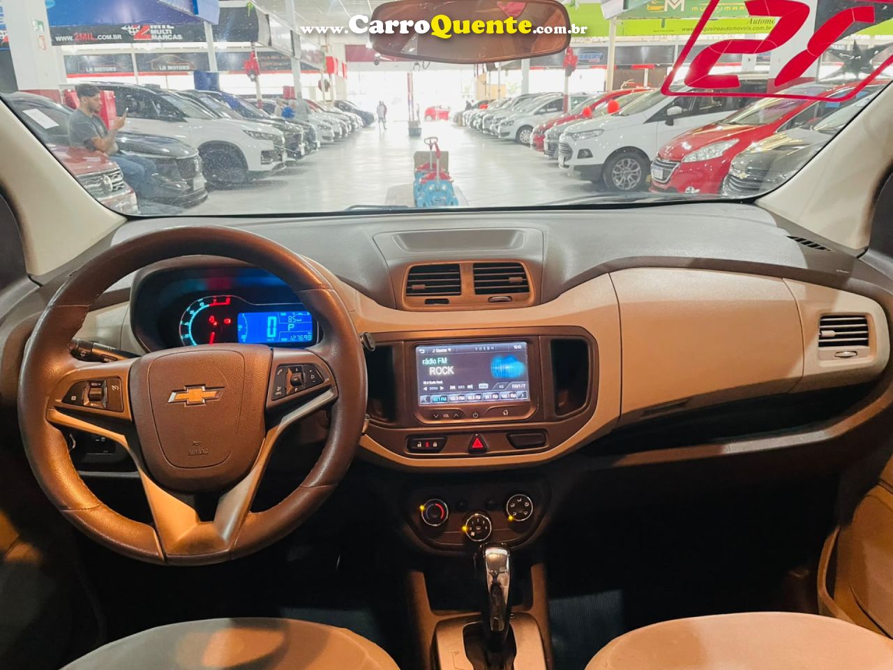 CHEVROLET   SPIN LTZ 1.8 8V ECONO.FLEX 5P AUT.   BRANCO 2015 1.8 FLEX - Loja