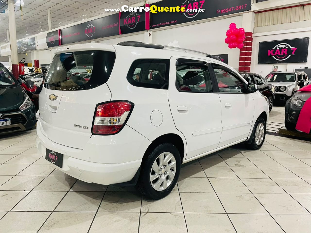 CHEVROLET   SPIN LTZ 1.8 8V ECONO.FLEX 5P AUT.   BRANCO 2015 1.8 FLEX - Loja
